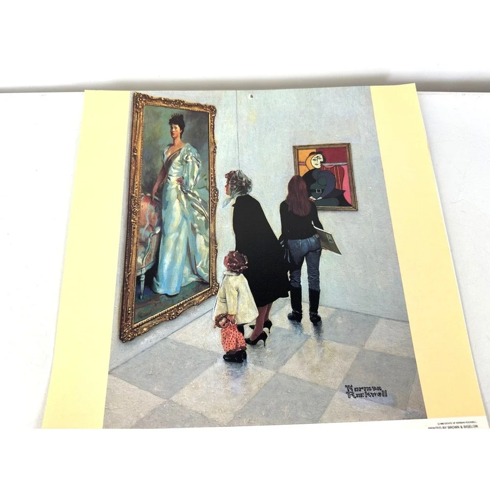 Vintage Norman Rockwell Wall Calendar 1991 Art Work 11x11 USA Hoyle products
